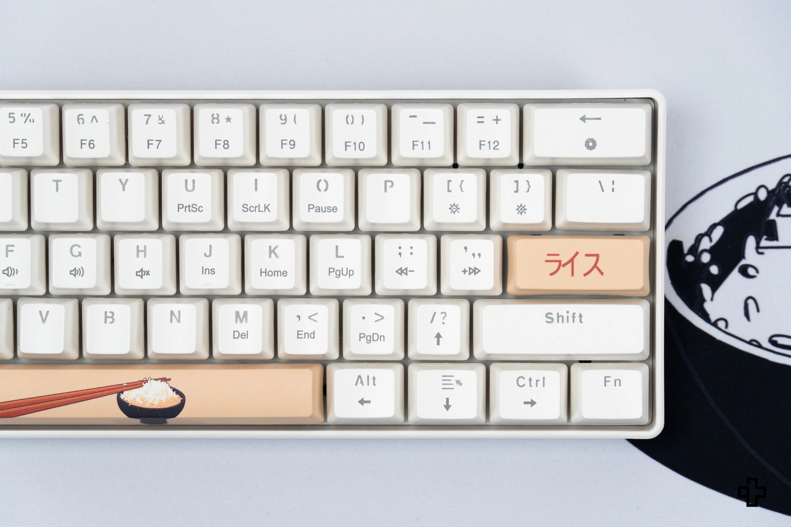 QwertyKey Rice V3 Alba Hotswap RGB Szoftveres Mechanikus Játékbillentyűzet