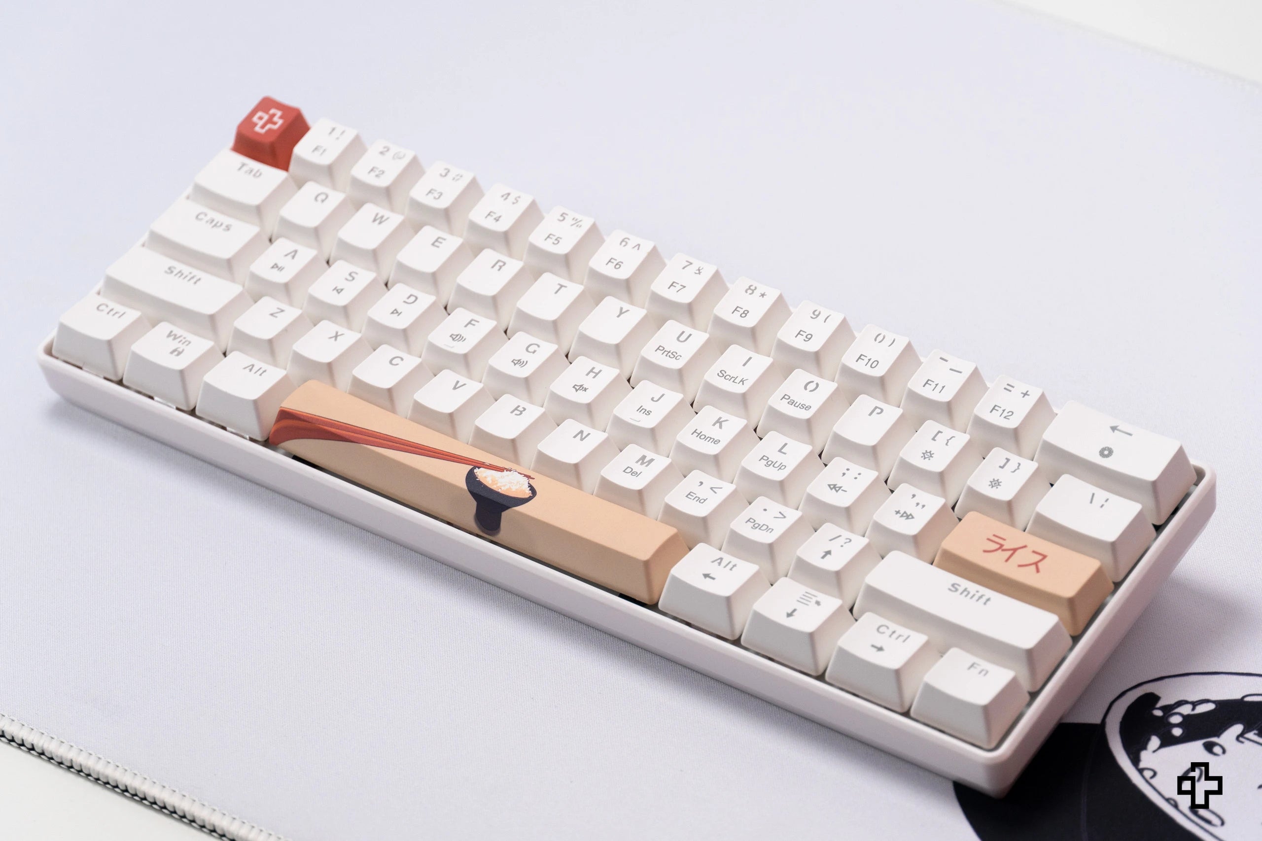 QwertyKey Rice V3 Alba Hotswap RGB Szoftveres Mechanikus Játékbillentyűzet
