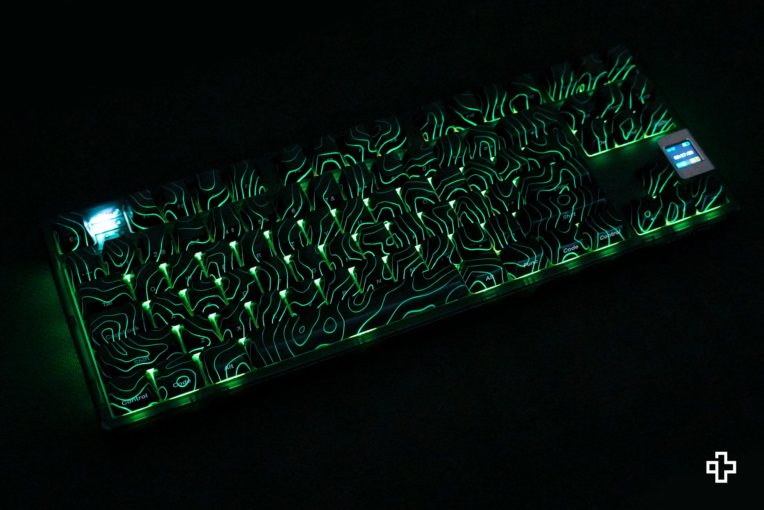 Állítsa be az Íz Topográfiai QwertyKey Technológia IMD Fekete