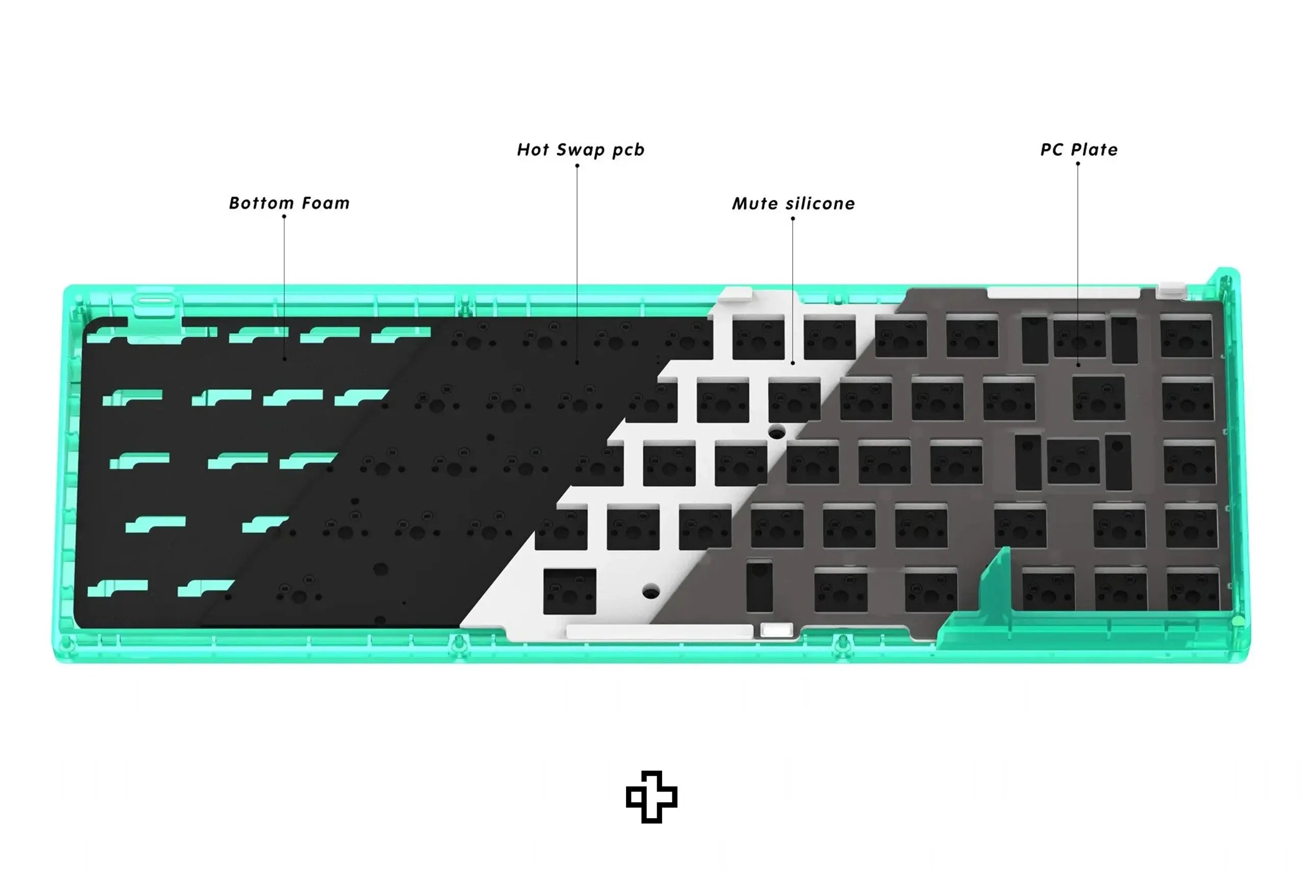 KBD67 Lite R4 Kit Mechanikus Billentyűzet