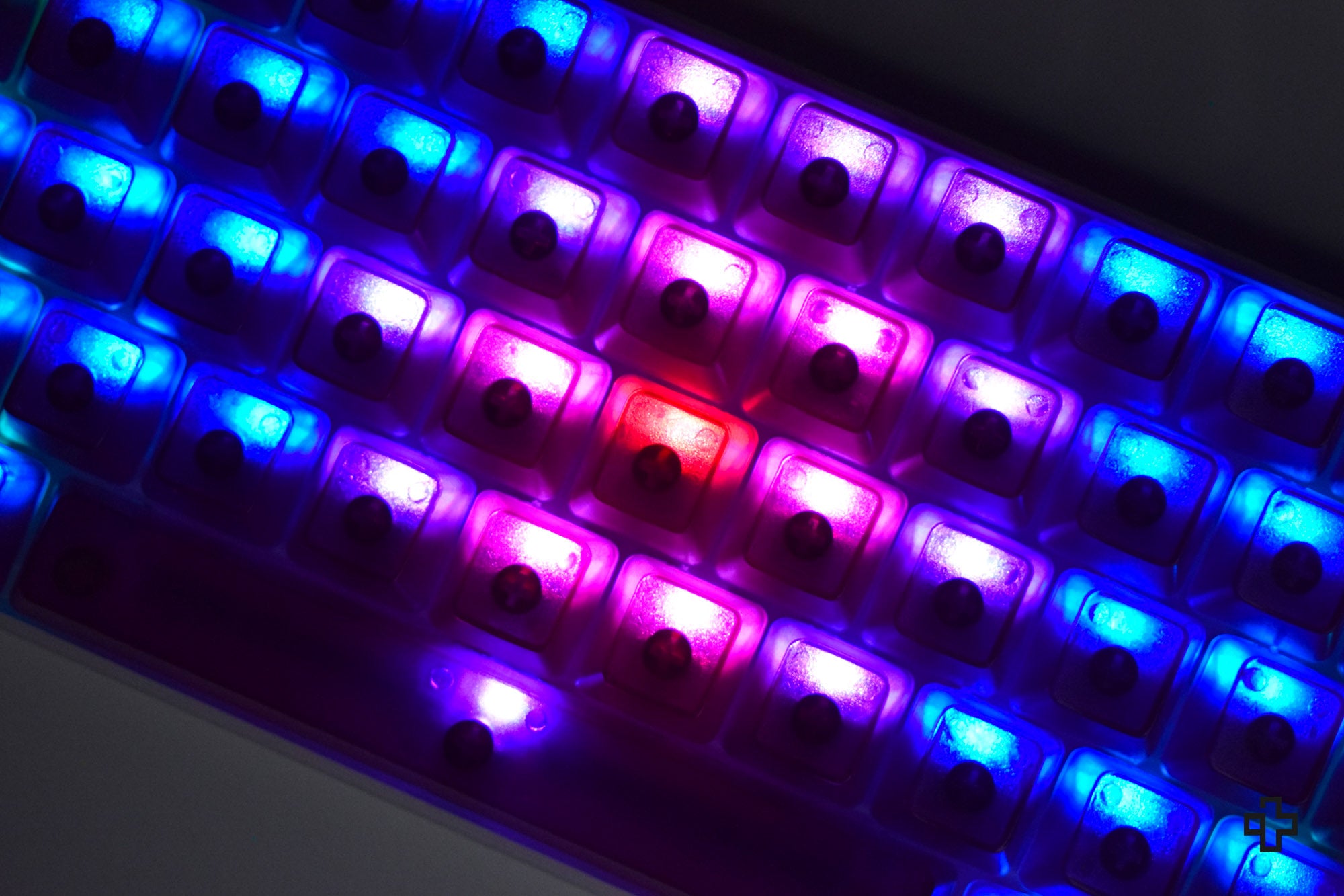 Set Taste QwertyKey Purple Transparent Blank Profil OEM Material ABS - QwertyKey