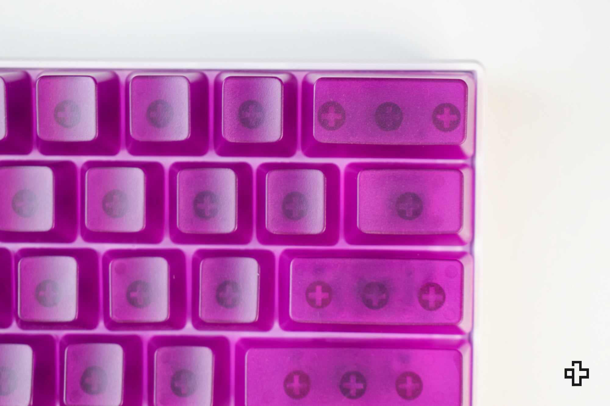 Set Taste QwertyKey Purple Transparent Blank Profil OEM Material ABS - QwertyKey