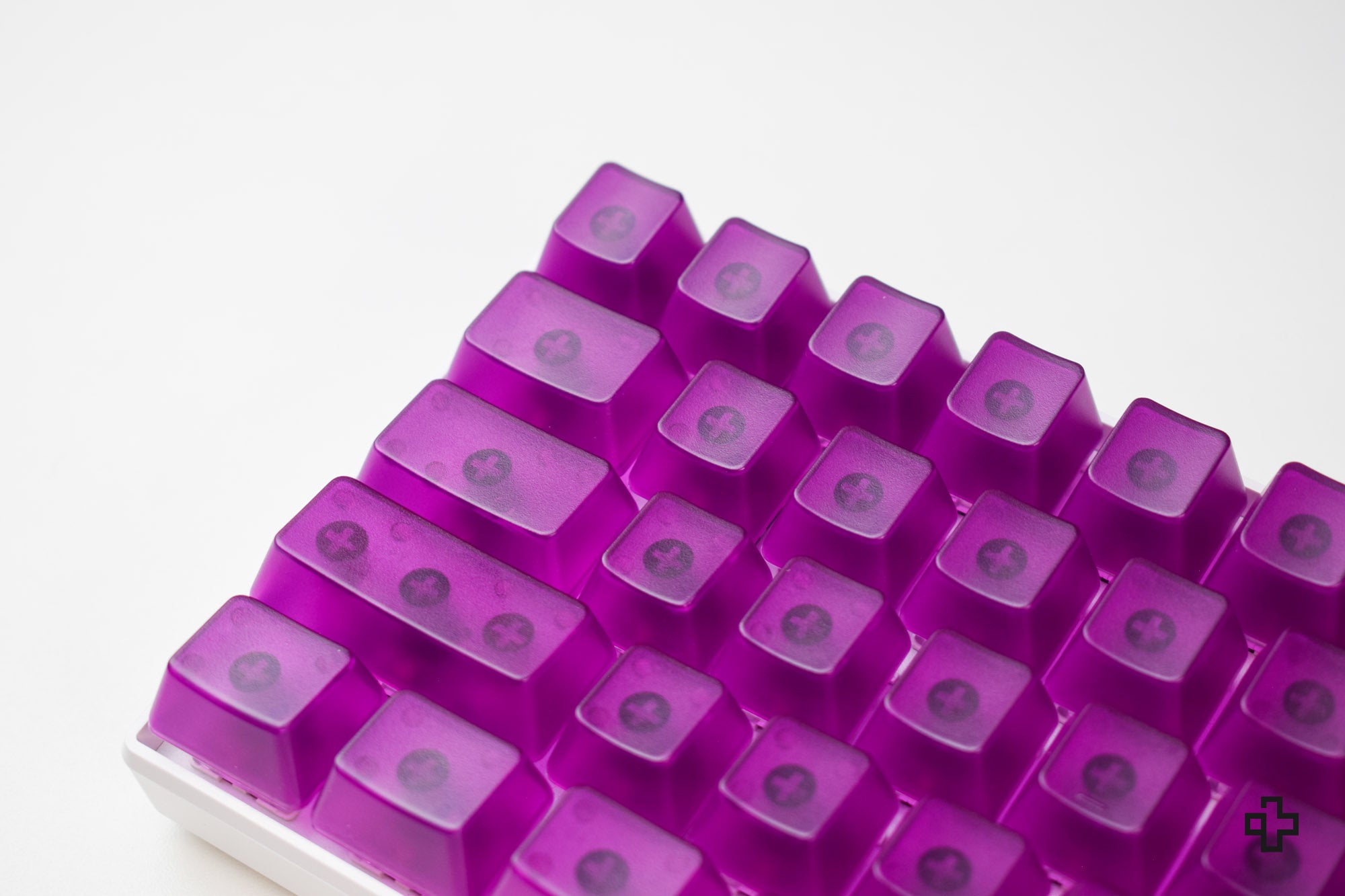 Set Taste QwertyKey Purple Transparent Blank Profil OEM Material ABS - QwertyKey