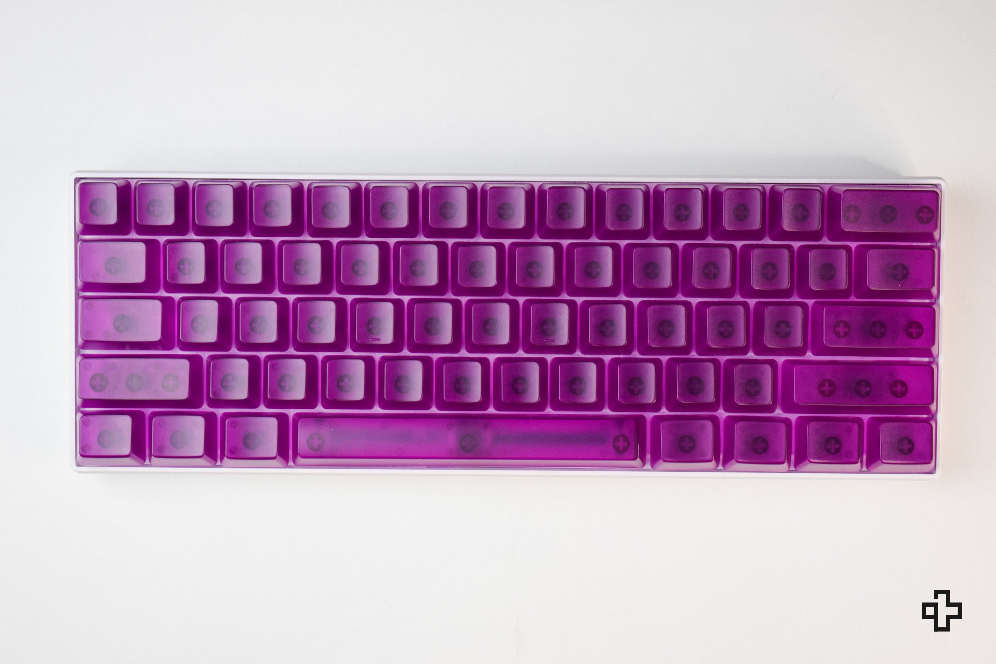 Set Taste QwertyKey Purple Transparent Blank Profil OEM Material ABS - QwertyKey
