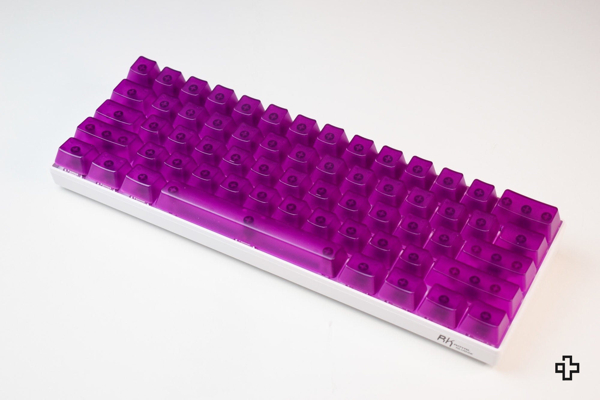 Set Taste QwertyKey Purple Transparent Blank Profil OEM Material ABS - QwertyKey