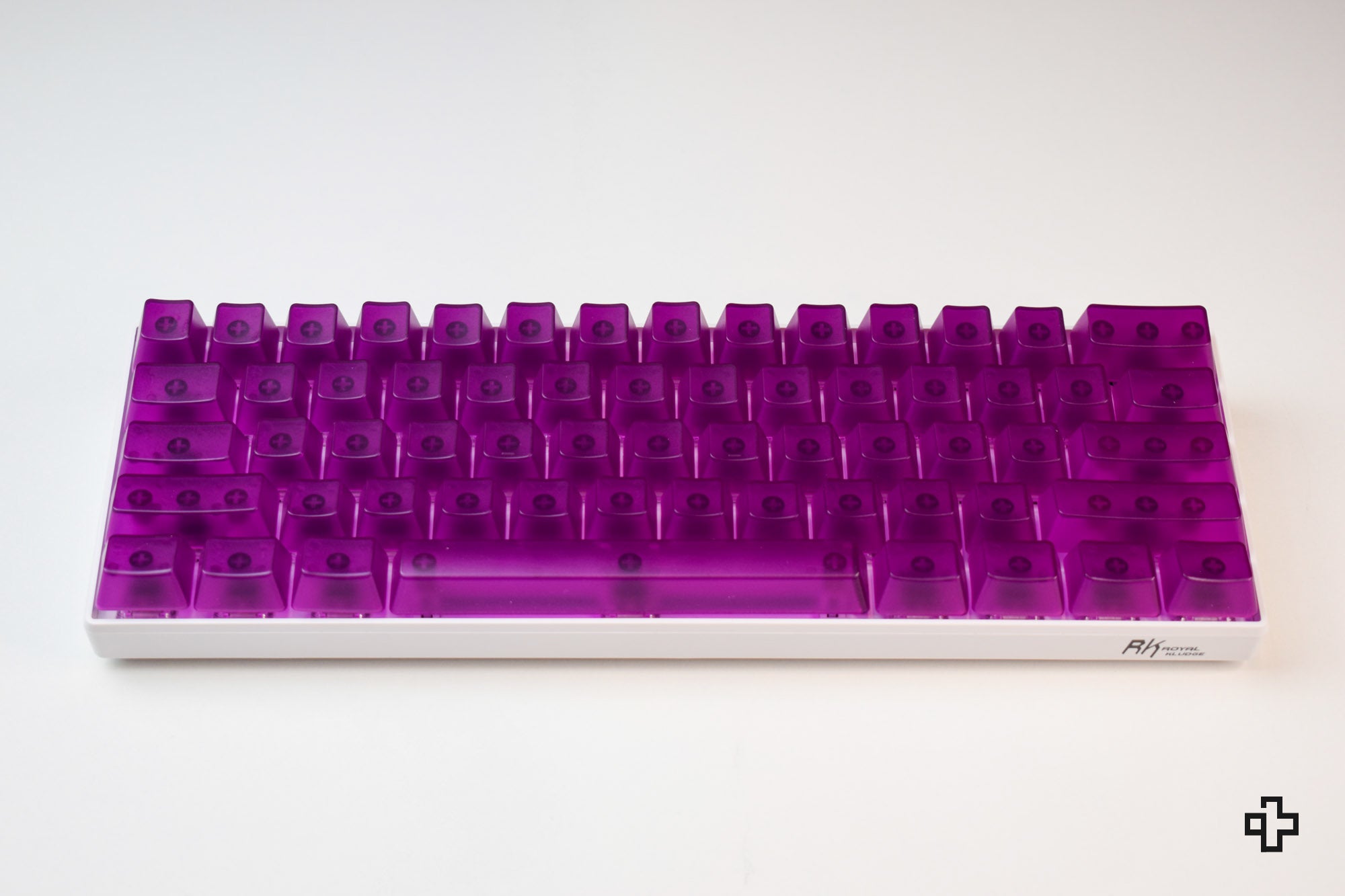 Set Taste QwertyKey Purple Transparent Blank Profil OEM Material ABS - QwertyKey
