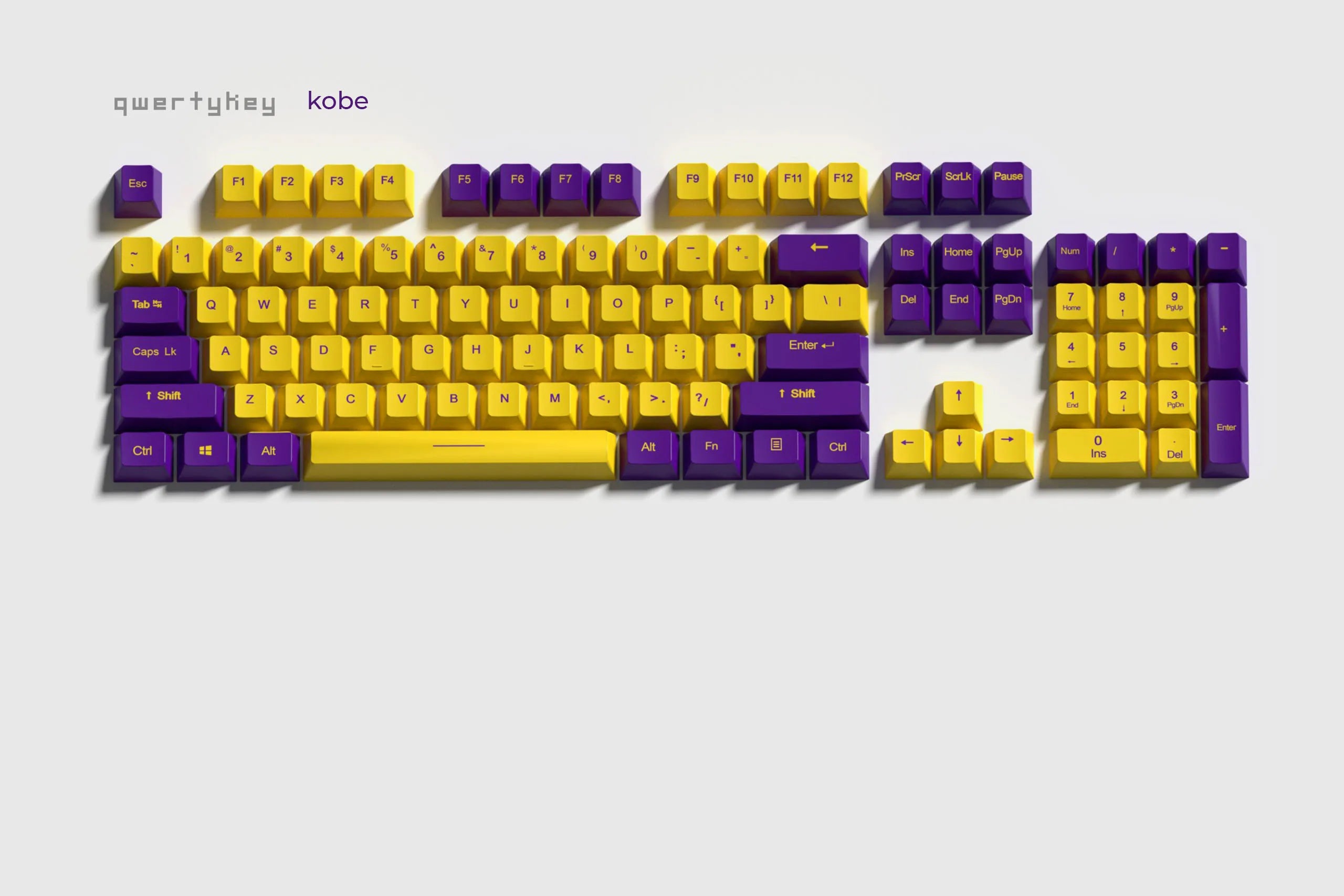 Set Taste QWERTY Kobe Bryant Profil OEM Anyag PBT – dupla lövés