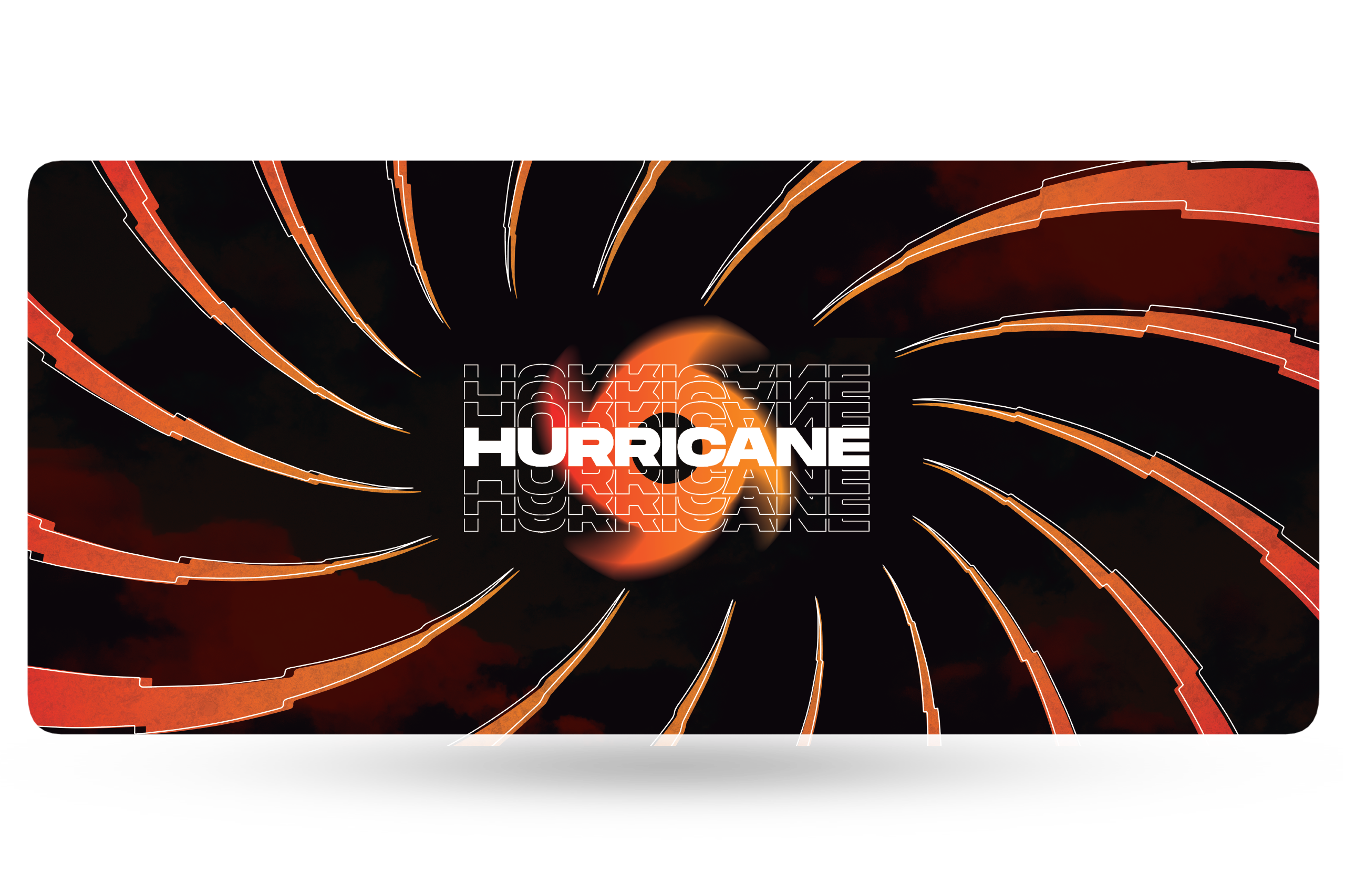 Deskmat Egérpad QwertyKey Hurricane 4mm varrott szélek
